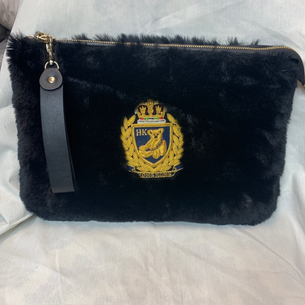 Hong Kong faux fur clutch